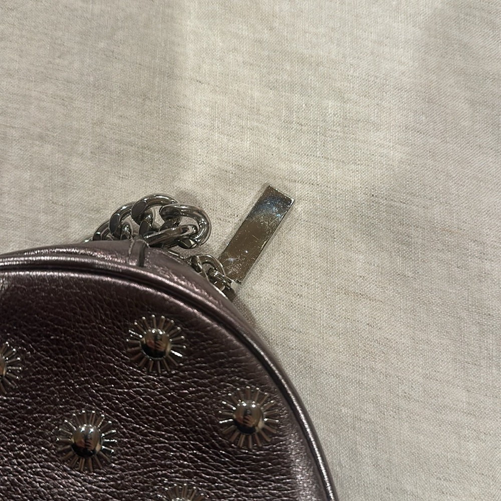 Michael Kors Ginny Studded Leather Crossbody Purse - Picture 7 of 8